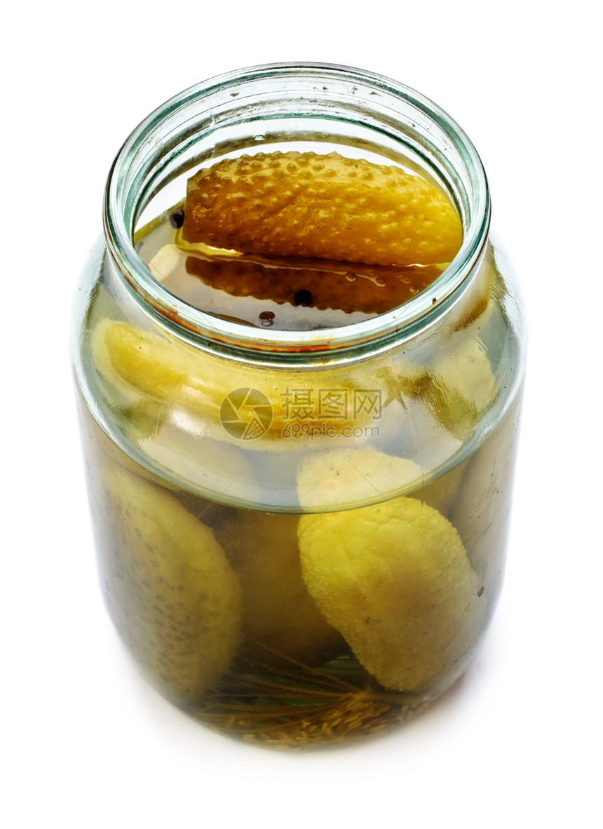 柠檬罐小吃瓶装照片产品黄瓜烹饪瓶子营养厨房食物图片