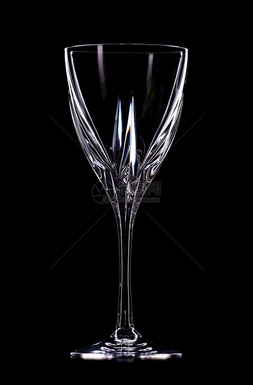 葡萄玻璃酒水晶背光餐具食物陶器高脚杯微光白色酒杯反射图片
