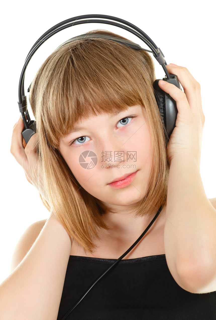 女孩耳语娱乐文化冒充音乐成人岩石耳机肤色幸福乐趣图片