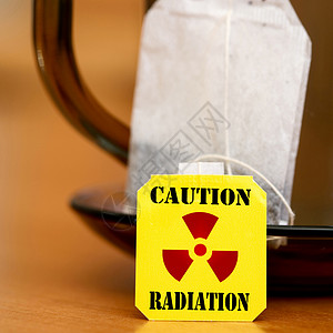 警告标签预警辐射标签杯子放射性背景