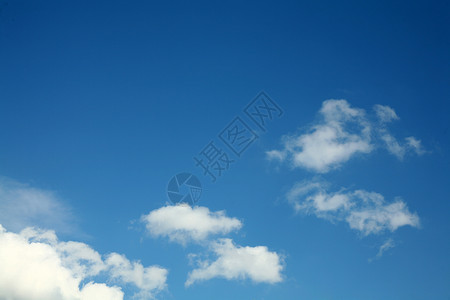 蓝天上的云天空天气白色蓝色背景图片