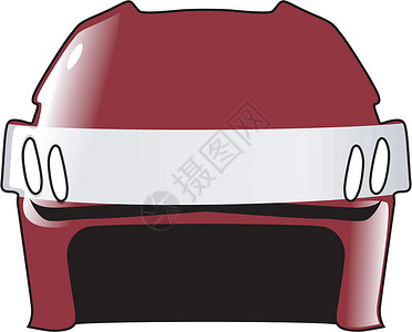 拉脱维亚颜色的曲棍球头盔背景图片