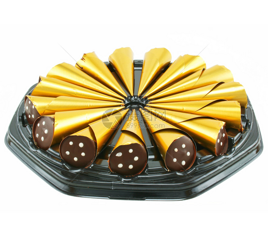 巧克力糖果盒蜜饯甜品案件盒子金字塔美味金子叶子糖果甜点图片