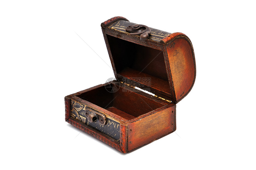 木棺材金属胸部盒子金子家具案件装饰品珍宝棕色古董图片