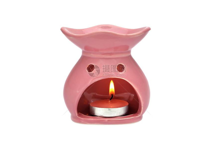 芳烃灯水平蜡烛陶器黏土疗法香气艺术烛光烧伤工艺图片
