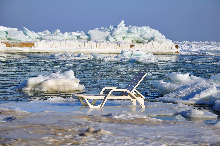 深色长线地形躺椅环境旅行寒冷海景椅子海洋勘探蓝色图片