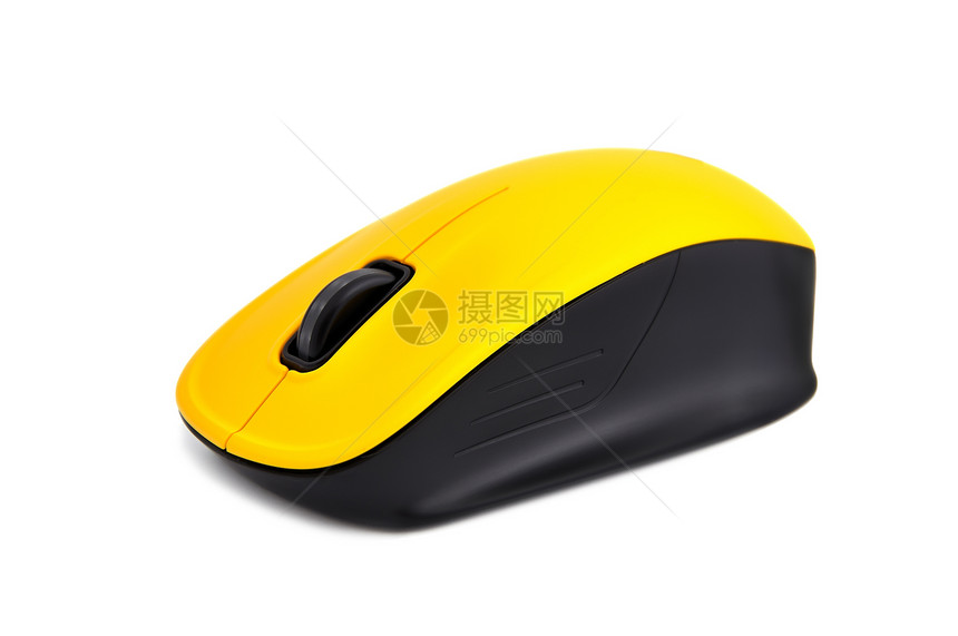 无无线滑鼠商业上网橡皮黄色配饰老鼠电气互联网乐器按钮图片