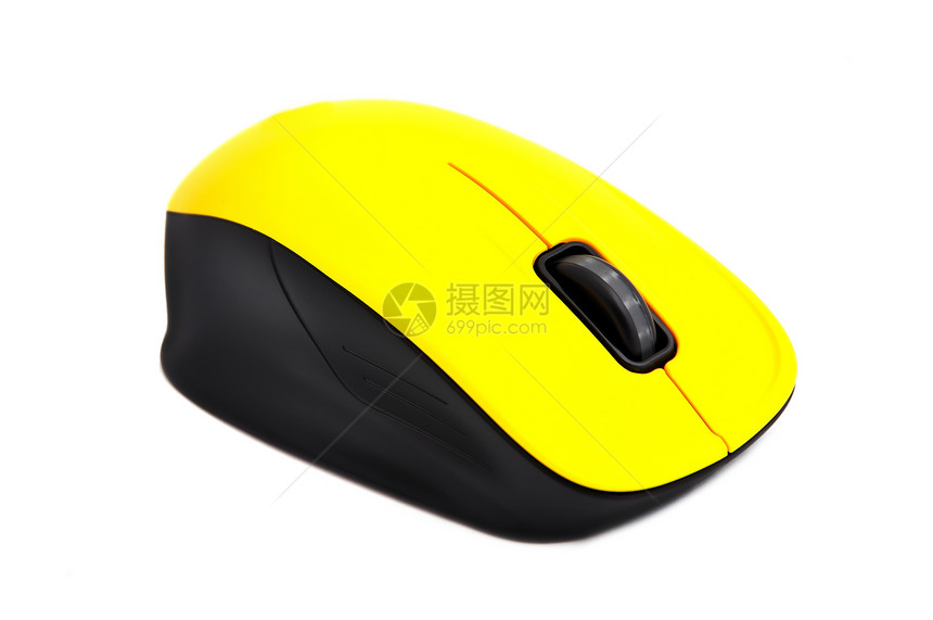无无线滑鼠老鼠上网工具电脑电气光学商业黄色黑色橡皮图片