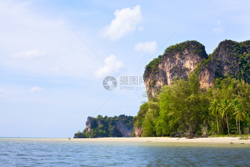 安达曼海群岛海景太阳异国旅游岩石海岸照片阳光假期镜子图片