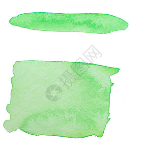 浅绿绿色水彩艺术绘画白色框架背景图片