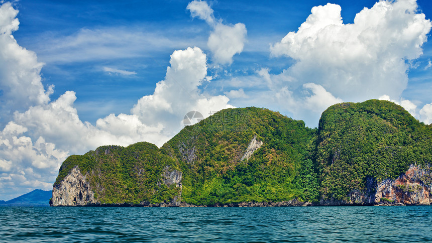安达曼海群岛旅游海岸线岩石反射天空情调假期异国照片旅行图片