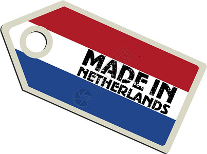 荷兰制造的矢量标签邮票销售国家横幅旗帜徽章商业背景图片