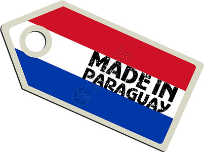 巴拉圭制造的病媒标签背景图片