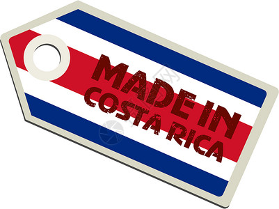 哥斯达黎加制造的矢量标签销售徽章横幅邮票旗帜商业国家背景图片