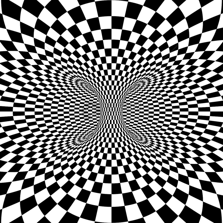 方形背景背景黑与白物理插图催眠科学几何学圆形浴缸旋转平方图片