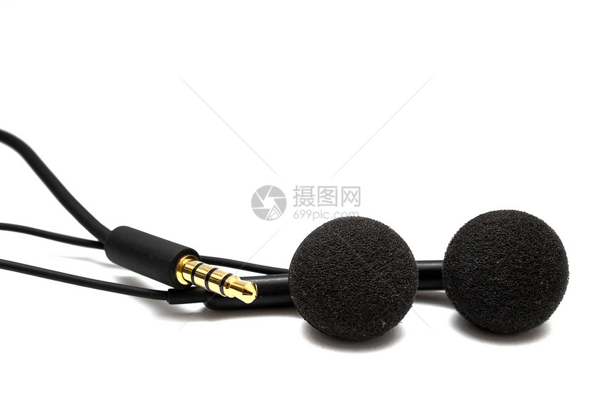 耳机黑色工作室机动性金属娱乐电缆立体声耳朵收音机白色图片
