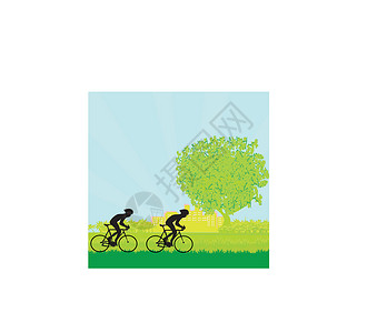 自行车海报座位旅游诡计乐趣休闲运动团队男生速度车辆背景图片