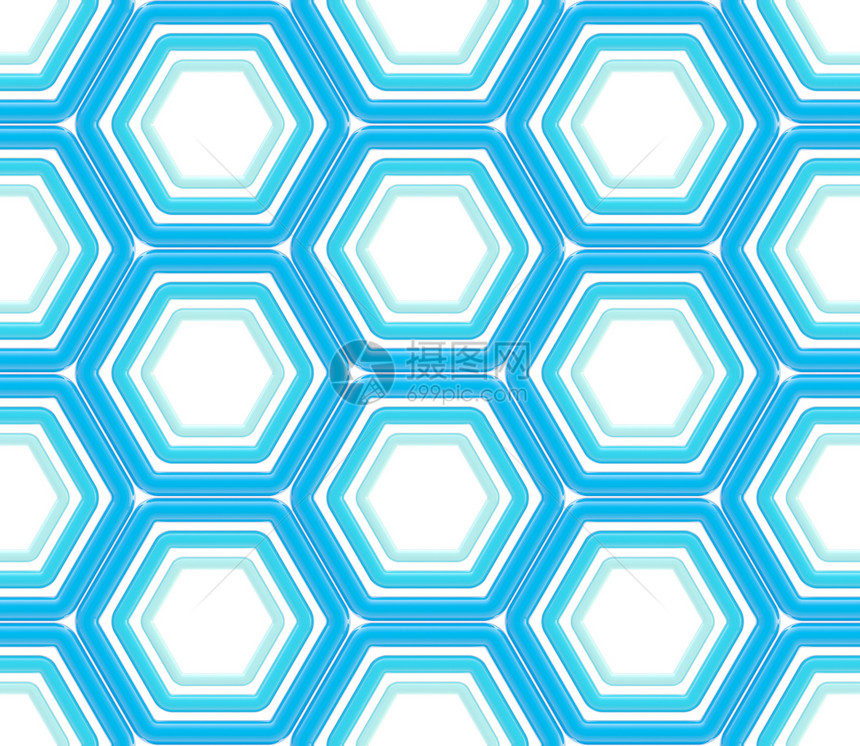 由六边形制成的无缝抽象纹理几何学网格线条插图反射白色几何正方形墙纸马赛克图片