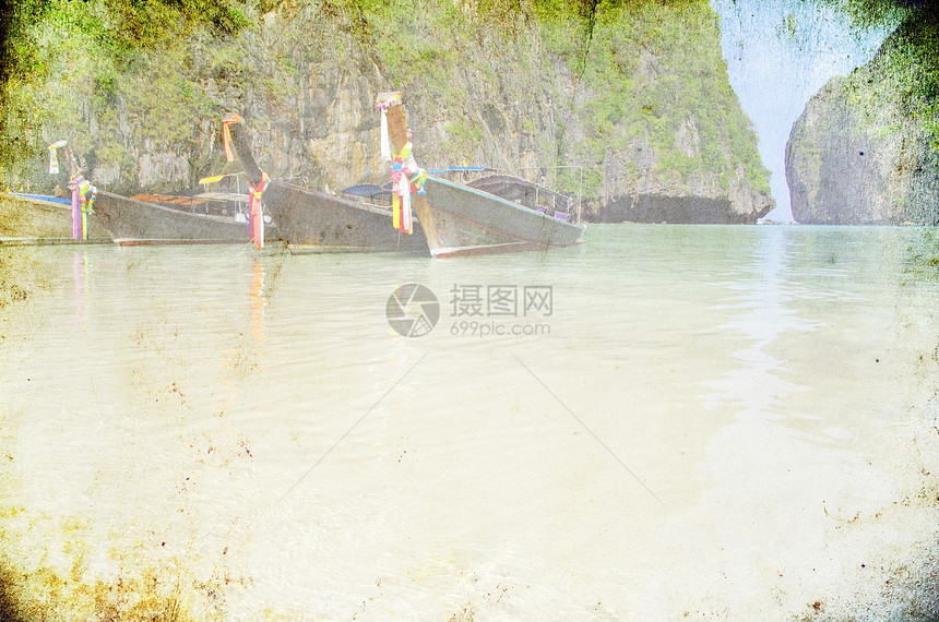 热带热带海滩天空地平线尾巴天堂蓝色血管海洋风景悬崖旅游图片