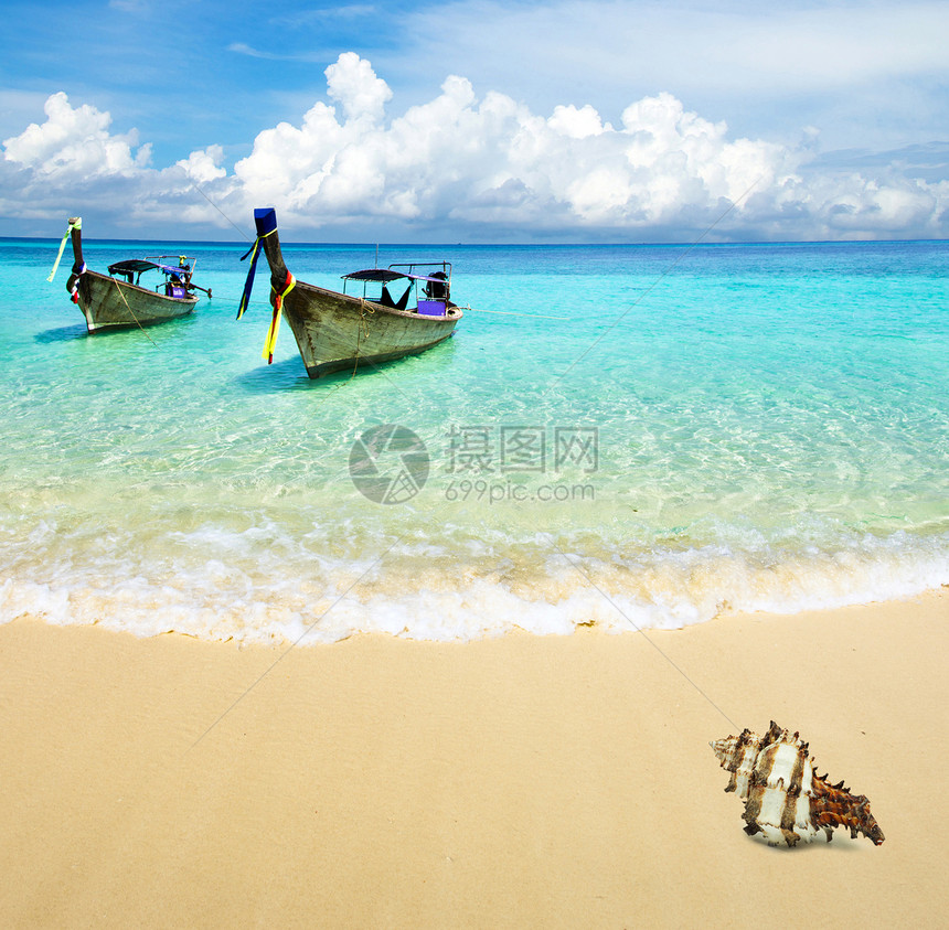 热带海洋阳光海景放松蓝色支撑假期天堂海岸太阳冲浪图片