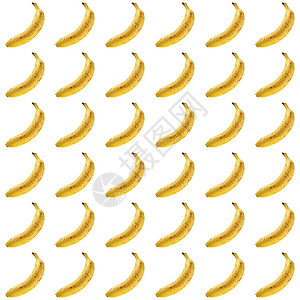 香蕉背景白色黄色水果背景图片