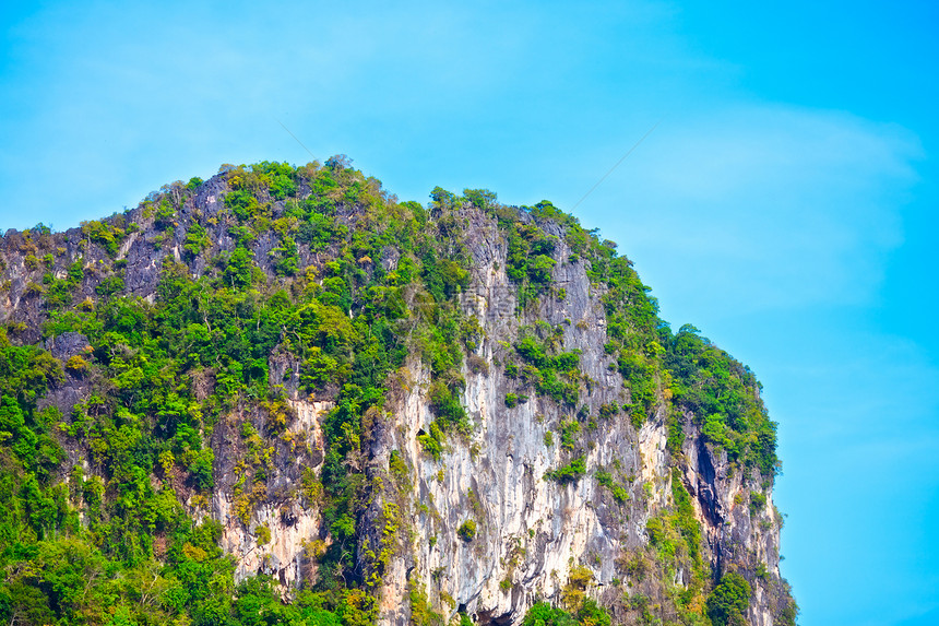 泰国山阳光天堂生态照片热带国家岩石太阳晴天灌木丛图片
