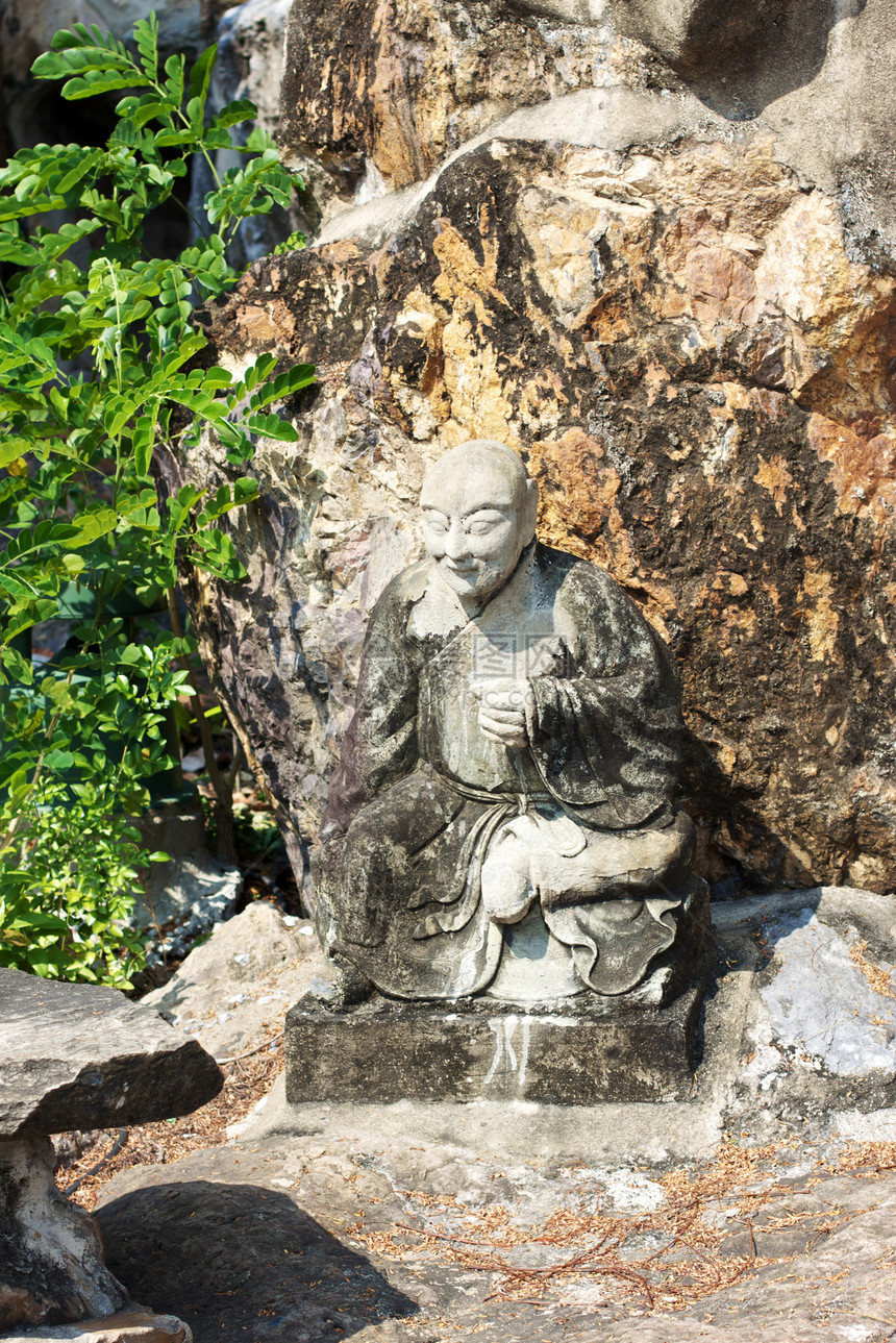 雕像石头连体游客宗教雕塑旅行文化上帝古董照片图片