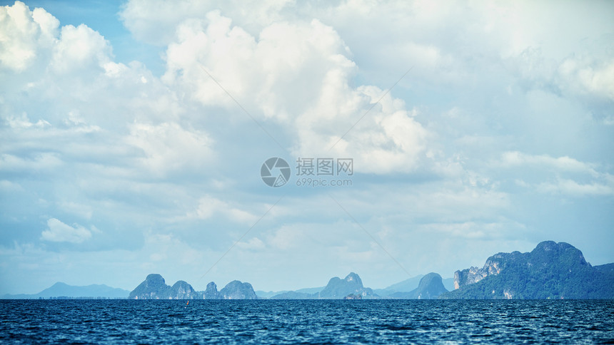 安达曼海景晴天全景海洋假期岩石天蓝色蓝色支撑娱乐天堂图片