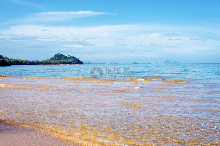 热带度假地海浪天空海滩风景旅行旅游天蓝色海岸海洋蓝色图片