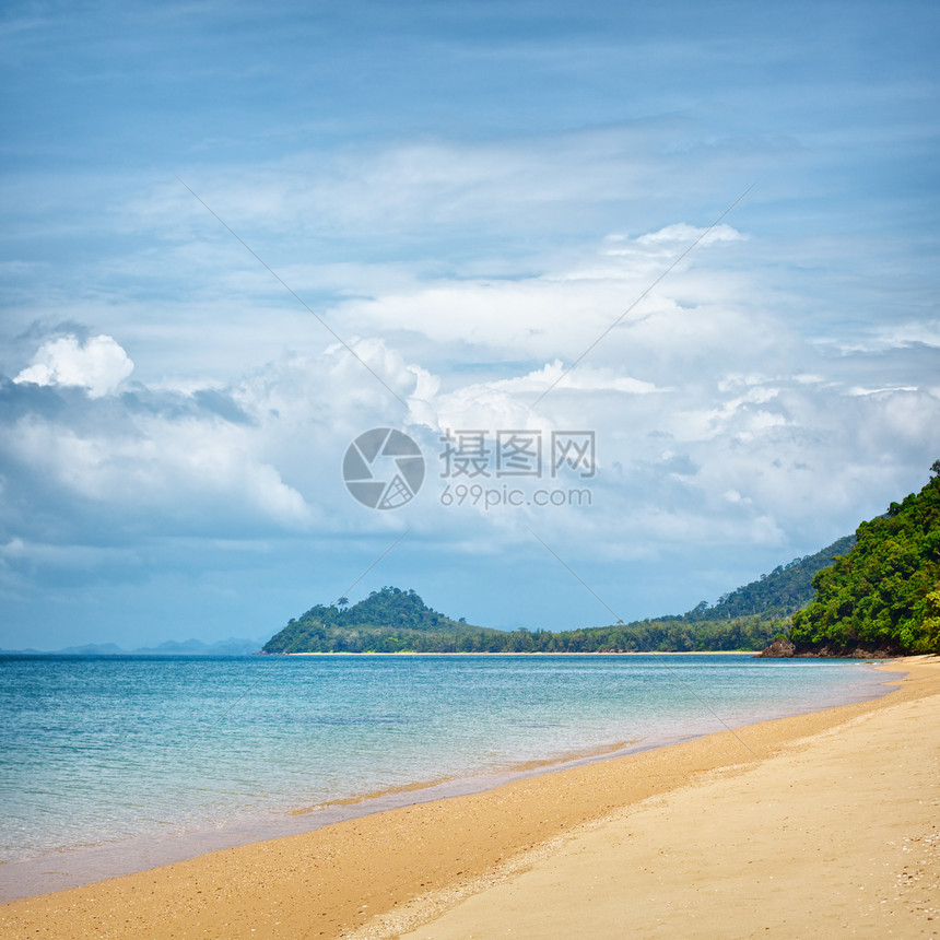 热带热带海滩晴天正方形棕榈冲浪娱乐风景海洋照片森林假期图片