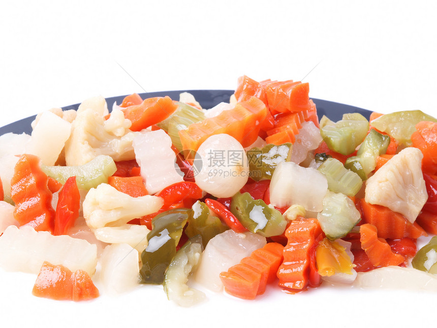 混合蔬菜橙子食物芹菜胡椒盘子菜花沙拉美食绿色洋葱图片