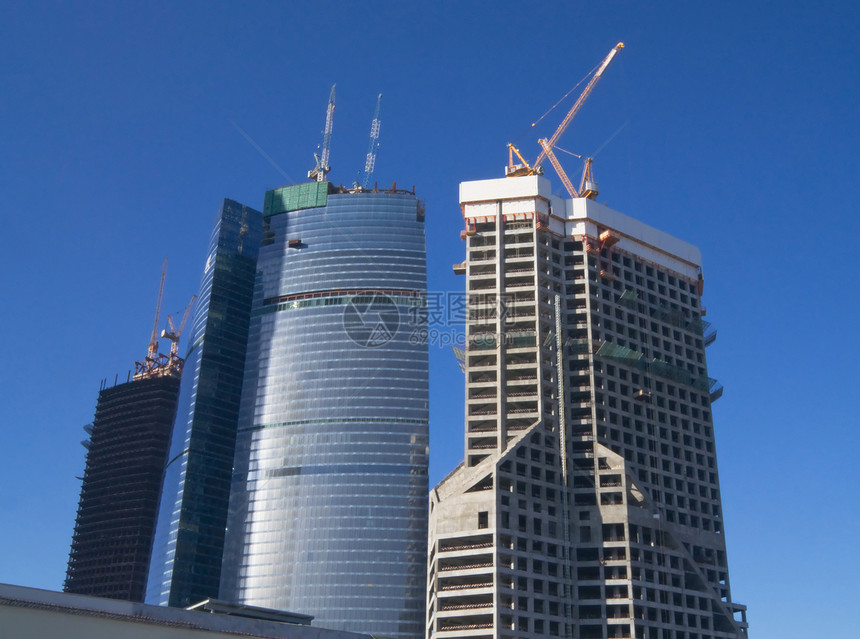 办公楼建筑建造费就业城市中心蓝色办公室商业建筑学技术天空图片