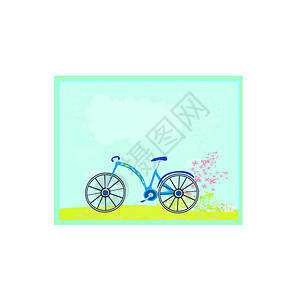 矢量自行车自行车海报粉色短跑运动赛车手白色车轮踏板车辆黑色运动员背景图片