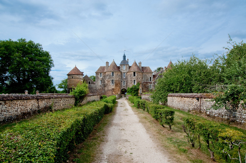 法国城堡建筑历史途径地标房子旅行人行道小路文化建筑学图片