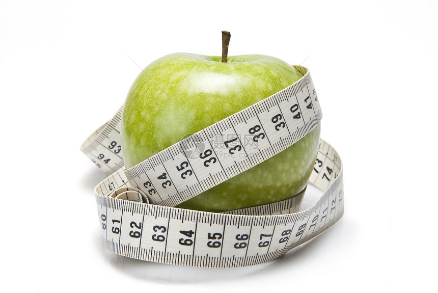饮食毫米厘米磁带活力测量统治者纤维食物仪表水果图片