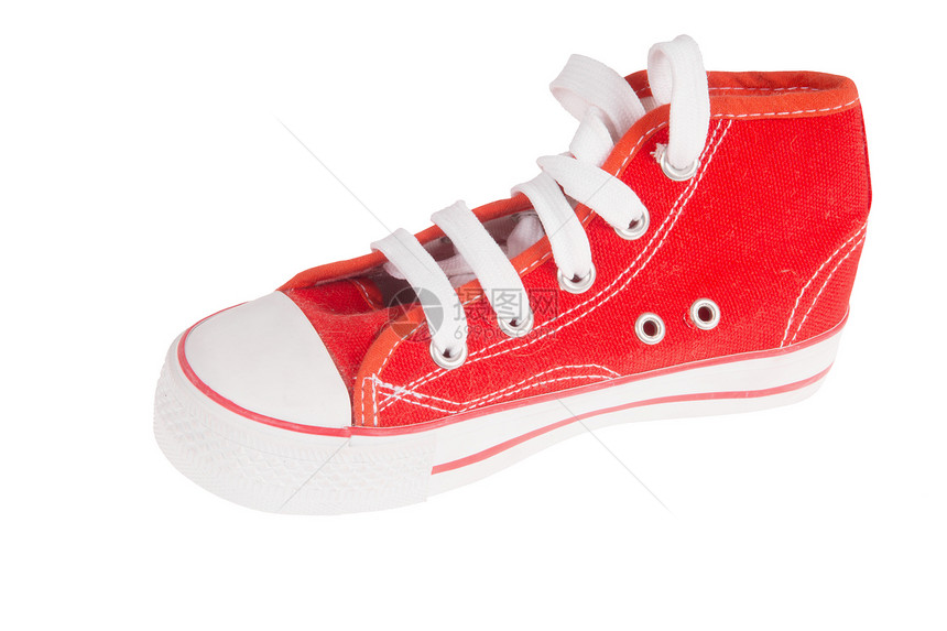 红运动鞋衣服蕾丝青年鞋带绿色图片
