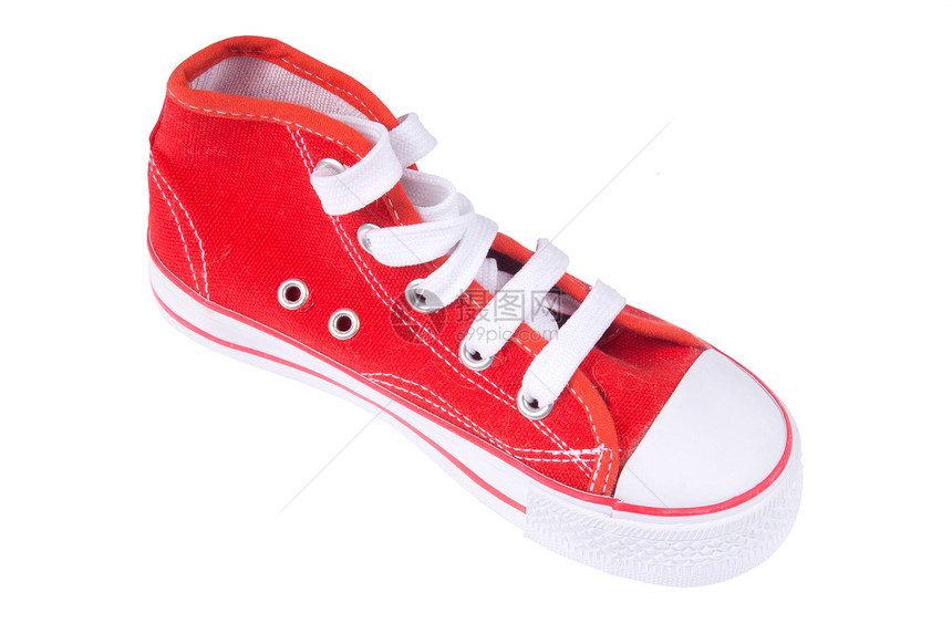 红运动鞋鞋带青年帆布白色蕾丝鞋类橡皮运动衣服图片