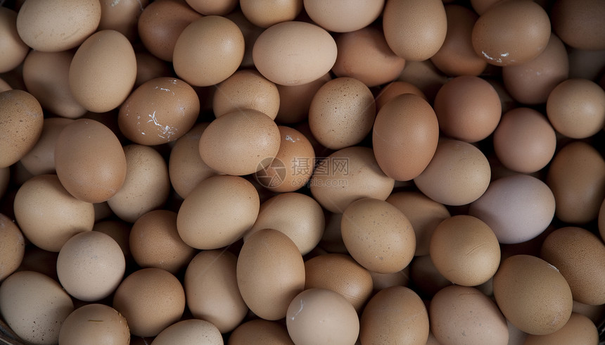 鸡蛋的背景营养水平火鸡市场摊位食物棕色宏观脆弱性负载图片