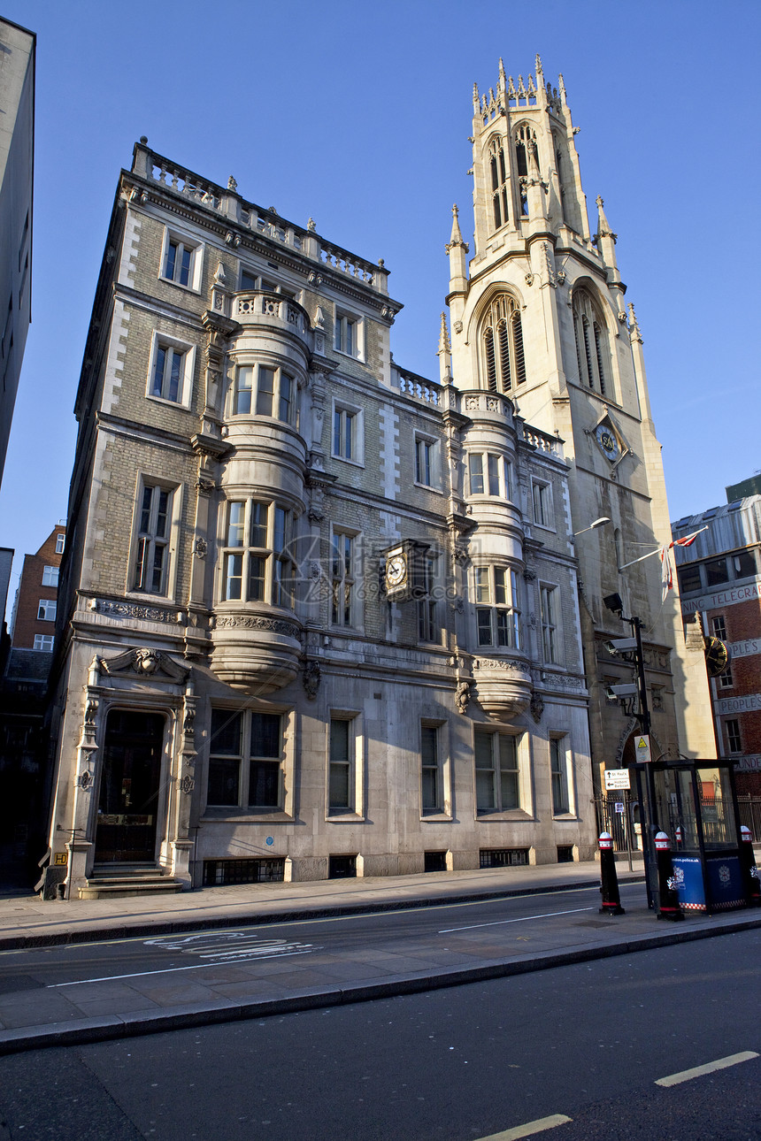 伦敦圣邓斯坦西教会历史歌革历史性旅行景点旅游宗教观光城市英语图片