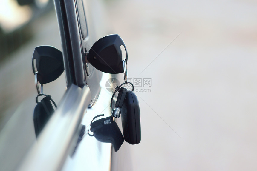 汽车键控制技术钥匙安全黑色金属按钮车辆运输图片