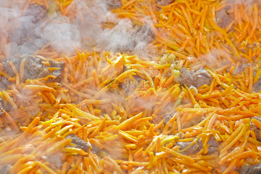 皮条羊肉大锅橙子蔬菜美食猪肉萝卜白色准备黄色图片