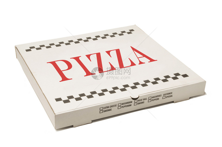 披萨交货盒主食纸板膳食食物营养包装馅饼图片