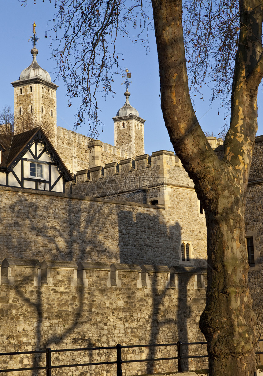 伦敦塔城堡城市地标景点防御历史观光堡垒旅游英语图片