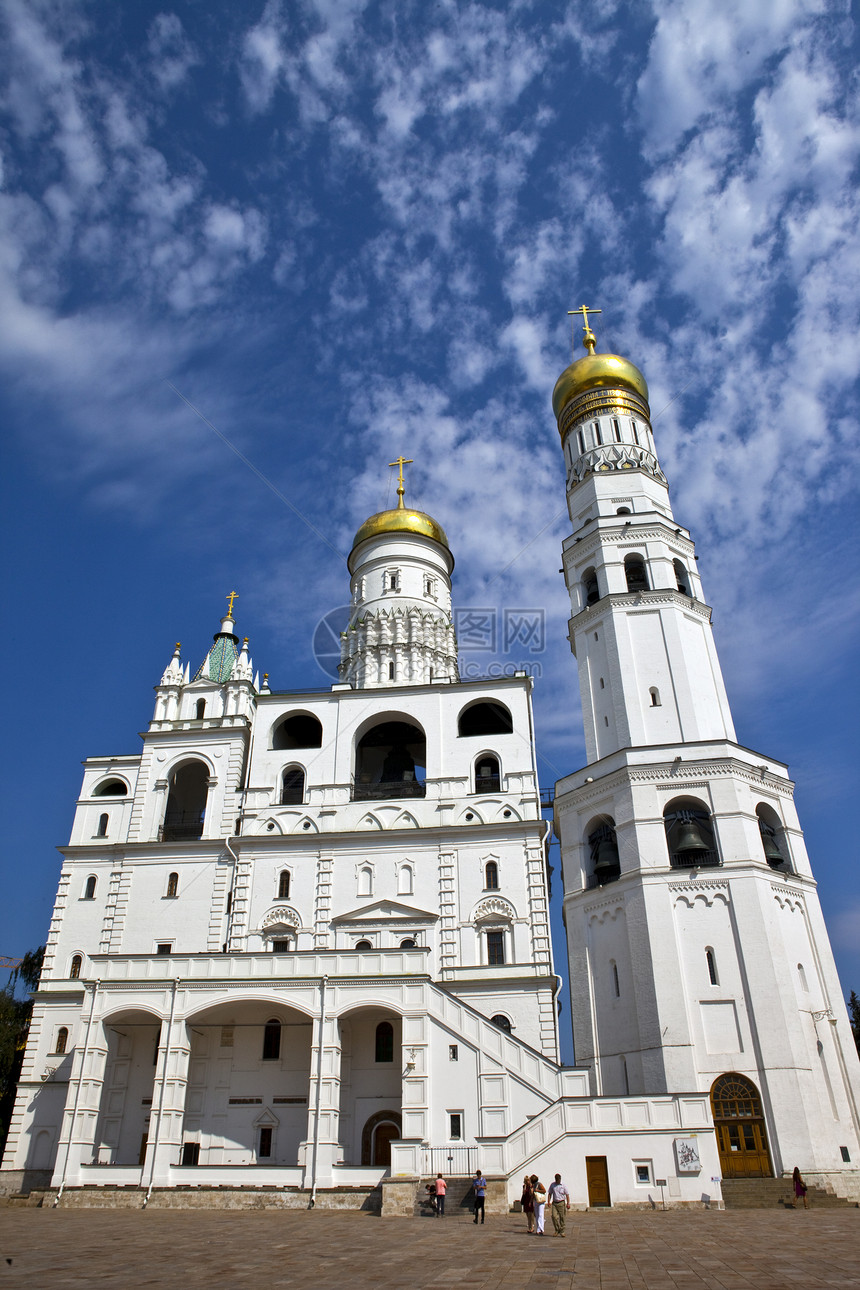 莫斯科克里姆林宫的伊凡大钟塔城市旅行地标旅游历史钟楼景点建筑学大天使首都图片