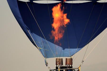 火气球素材气球发动机运输燃烧火焰旅行蓝色运动天空红色航班娱乐背景