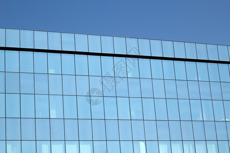 高蓝玻璃墙背景图片