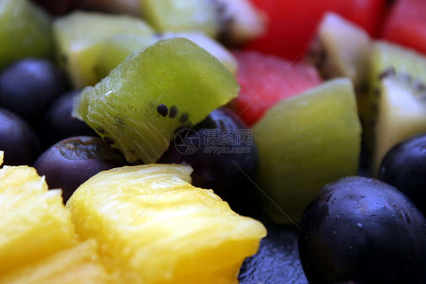 新鲜水果混合杂货小吃团体菠萝热带黄色果汁果味饮食食物图片
