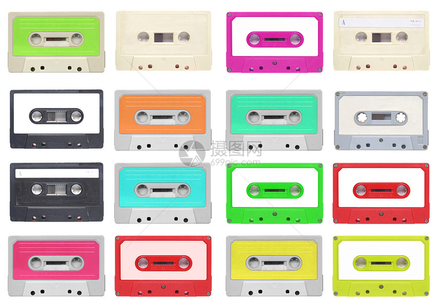 磁带盒音响电子产品空白音乐艺术记录立体声技术磁带白色图片