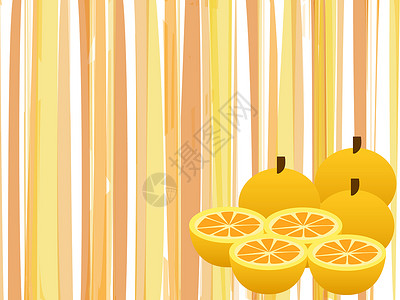 橙色背景插图果汁墙纸条纹曲线水果橙子波浪状背景图片
