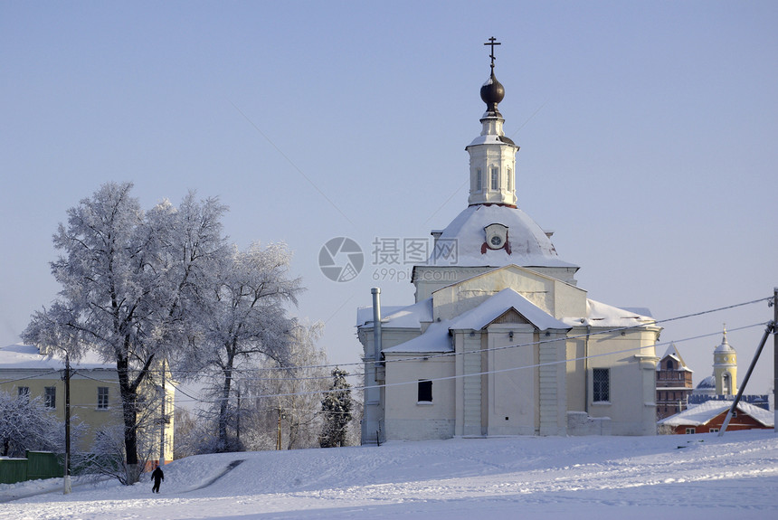 冬季科洛姆纳教堂图片